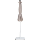  Meridian Fiji Beige Water Resistant Fabric And Aluminum Patio Umbrella with Base Set IMAGE 14