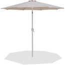  Meridian Fiji Beige Water Resistant Fabric And Aluminum Patio Umbrella IMAGE 1