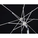  Meridian Fiji Black Water Resistant Fabric And Aluminum Patio Umbrella with Base Set IMAGE 17