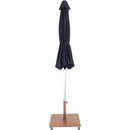  Meridian Fiji Black Water Resistant Fabric And Aluminum Patio Umbrella with Base Set IMAGE 14
