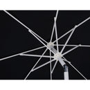  Meridian Fiji Black Water Resistant Fabric And Aluminum Patio Umbrella with Base Set IMAGE 17