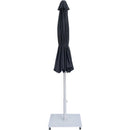  Meridian Fiji Black Water Resistant Fabric And Aluminum Patio Umbrella with Base Set IMAGE 14