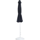  Meridian Fiji Black Water Resistant Fabric And Aluminum Patio Umbrella with Base Set IMAGE 11