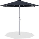  Meridian Fiji Black Water Resistant Fabric And Aluminum Patio Umbrella IMAGE 1