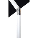  Meridian Fiji Black Water Resistant Fabric And Aluminum Patio Umbrella IMAGE 6