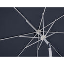  Meridian Fiji Grey Water Resistant Fabric And Aluminum Patio Umbrella with Base Set IMAGE 17