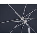  Meridian Fiji Grey Water Resistant Fabric And Aluminum Patio Umbrella with Base Set IMAGE 14