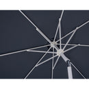  Meridian Fiji Grey Water Resistant Fabric And Aluminum Patio Umbrella IMAGE 7