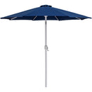  Meridian Fiji Navy Water Resistant Fabric And Aluminum Patio Umbrella with Base Set IMAGE 3