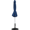  Meridian Fiji Navy Water Resistant Fabric And Aluminum Patio Umbrella with Base Set IMAGE 11