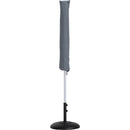  Meridian Fiji Navy Water Resistant Fabric And Aluminum Patio Umbrella with Base Set IMAGE 12