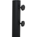  Meridian Fiji Navy Water Resistant Fabric And Aluminum Patio Umbrella with Base Set IMAGE 9
