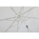  Meridian Fiji White Water Resistant Fabric And Aluminum Patio Umbrella with Base Set IMAGE 17