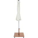  Meridian Fiji White Water Resistant Fabric And Aluminum Patio Umbrella with Base Set IMAGE 14