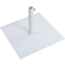  Meridian Fiji White Water Resistant Fabric And Aluminum Patio Umbrella with Base Set IMAGE 10
