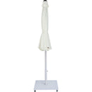  Meridian Fiji White Water Resistant Fabric And Aluminum Patio Umbrella with Base Set IMAGE 14