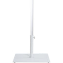  Meridian Fiji White Water Resistant Fabric And Aluminum Patio Umbrella with Base Set IMAGE 5