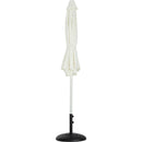  Meridian Fiji White Water Resistant Fabric And Aluminum Patio Umbrella with Base Set IMAGE 11