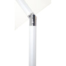  Meridian Fiji White Water Resistant Fabric And Aluminum Patio Umbrella with Base Set IMAGE 13