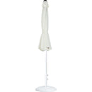  Meridian Fiji White Water Resistant Fabric And Aluminum Patio Umbrella with Base Set IMAGE 11