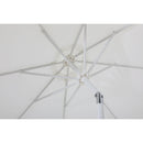  Meridian Fiji White Water Resistant Fabric And Aluminum Patio Umbrella with Base Set IMAGE 14