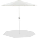  Meridian Fiji White Water Resistant Fabric And Aluminum Patio Umbrella IMAGE 1