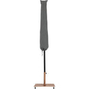  Meridian Fiji Beige Water Resistant Fabric And Aluminum Patio Umbrella with Base Set IMAGE 14