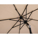  Meridian Fiji Beige Water Resistant Fabric And Aluminum Patio Umbrella with Base Set IMAGE 16