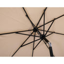 Meridian Fiji Beige Water Resistant Fabric And Aluminum Patio Umbrella with Base Set IMAGE 16
