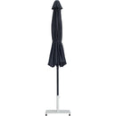  Meridian Fiji Black Water Resistant Fabric And Aluminum Patio Umbrella with Base Set IMAGE 13