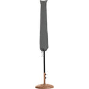  Meridian Fiji Black Water Resistant Fabric And Aluminum Patio Umbrella with Base Set IMAGE 12