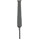  Meridian Fiji Black Water Resistant Fabric And Aluminum Patio Umbrella IMAGE 4
