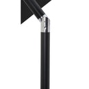  Meridian Fiji Black Water Resistant Fabric And Aluminum Patio Umbrella IMAGE 6