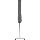  Meridian Fiji Grey Water Resistant Fabric And Aluminum Patio Umbrella with Base Set IMAGE 14