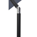  Meridian Fiji Grey Water Resistant Fabric And Aluminum Patio Umbrella with Base Set IMAGE 15