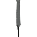  Meridian Fiji Grey Water Resistant Fabric And Aluminum Patio Umbrella IMAGE 4