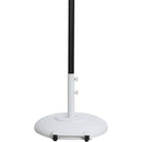  Meridian Fiji White Water Resistant Fabric And Aluminum Patio Umbrella with Base Set IMAGE 5