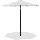  Meridian Fiji White Water Resistant Fabric And Aluminum Patio Umbrella IMAGE 1