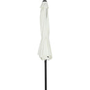  Meridian Fiji White Water Resistant Fabric And Aluminum Patio Umbrella IMAGE 3