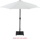  Meridian Fiji White Water Resistant Fabric And Aluminum Patio Umbrella IMAGE 9