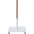  Meridian Amalfi Beige Water Resistant Fabric And Aluminum Patio Umbrella with Base Set IMAGE 4