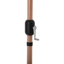  Meridian Amalfi Beige Water Resistant Fabric And Aluminum Patio Umbrella with Base Set IMAGE 10
