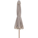  Meridian Amalfi Beige Water Resistant Fabric And Aluminum Patio Umbrella IMAGE 3