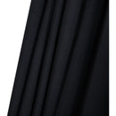  Meridian Amalfi Black Water Resistant Fabric And Aluminum Patio Umbrella with Base Set IMAGE 17