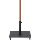  Meridian Amalfi Black Water Resistant Fabric And Aluminum Patio Umbrella with Base Set IMAGE 4