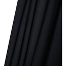  Meridian Amalfi Black Water Resistant Fabric And Aluminum Patio Umbrella with Base Set IMAGE 17