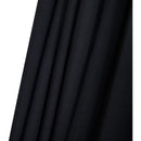  Meridian Amalfi Black Water Resistant Fabric And Aluminum Patio Umbrella with Base Set IMAGE 15