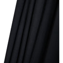  Meridian Amalfi Black Water Resistant Fabric And Aluminum Patio Umbrella with Base Set IMAGE 15