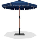 Meridian Amalfi Navy Water Resistant Fabric And Aluminum Patio Umbrella with Base Set IMAGE 1