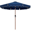  Meridian Amalfi Navy Water Resistant Fabric And Aluminum Patio Umbrella with Base Set IMAGE 3